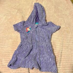 Disney The Little Mermaid purple swim cover, size 2
